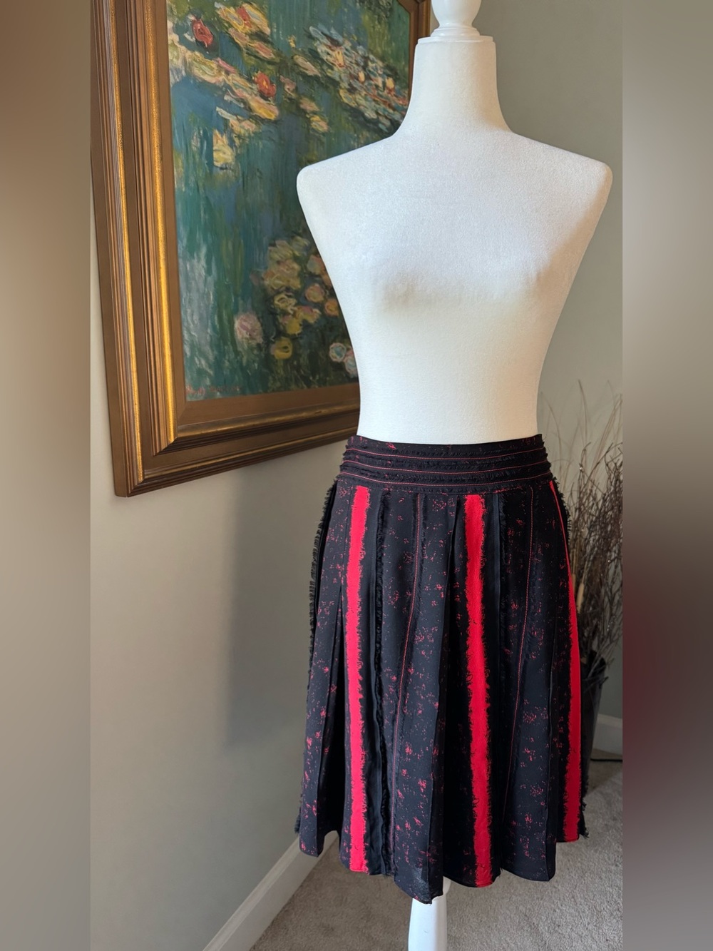 Proenza Schouler Silk Pleated Midi Skirt Size 2 / 30" waist